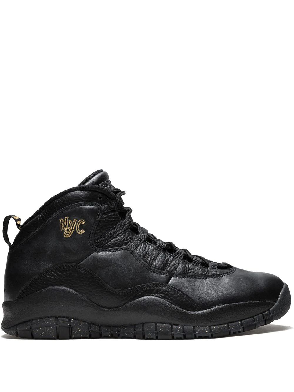 Nike Air Jordan 10 Retro Nyc City Pack High Skor Herr Svarta | RUEAJS624