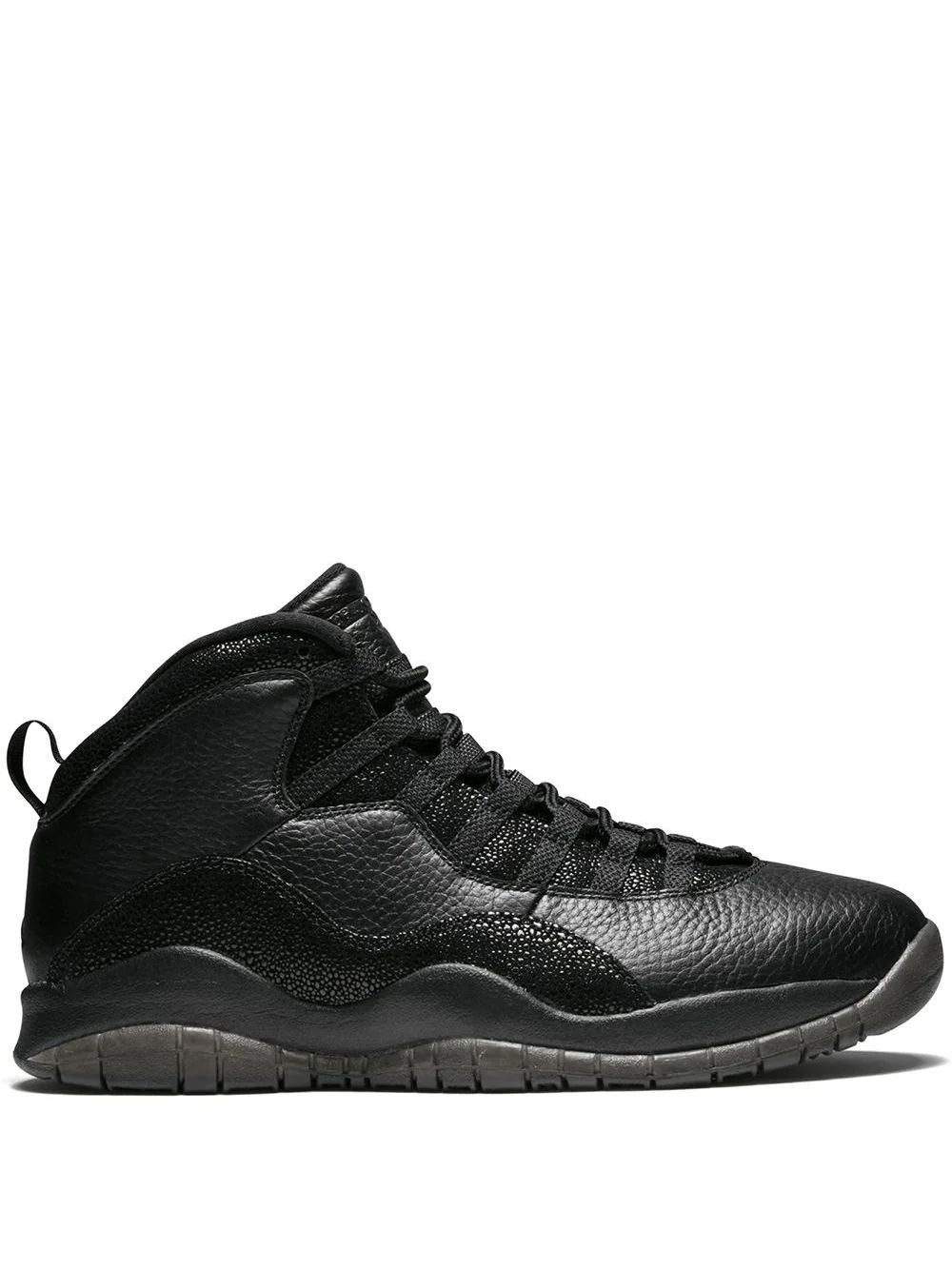 Nike Air Jordan 10 Retro Ovo Mid Skor Dam Svarta | WZFGHN763