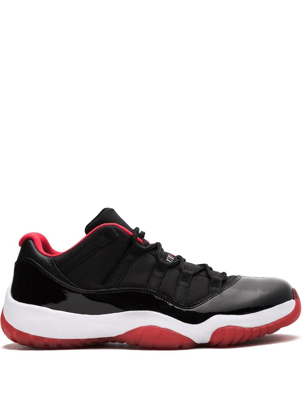 Nike Air Jordan 11 Retro Bred Low Skor Herr Svarta | JGQIDA680