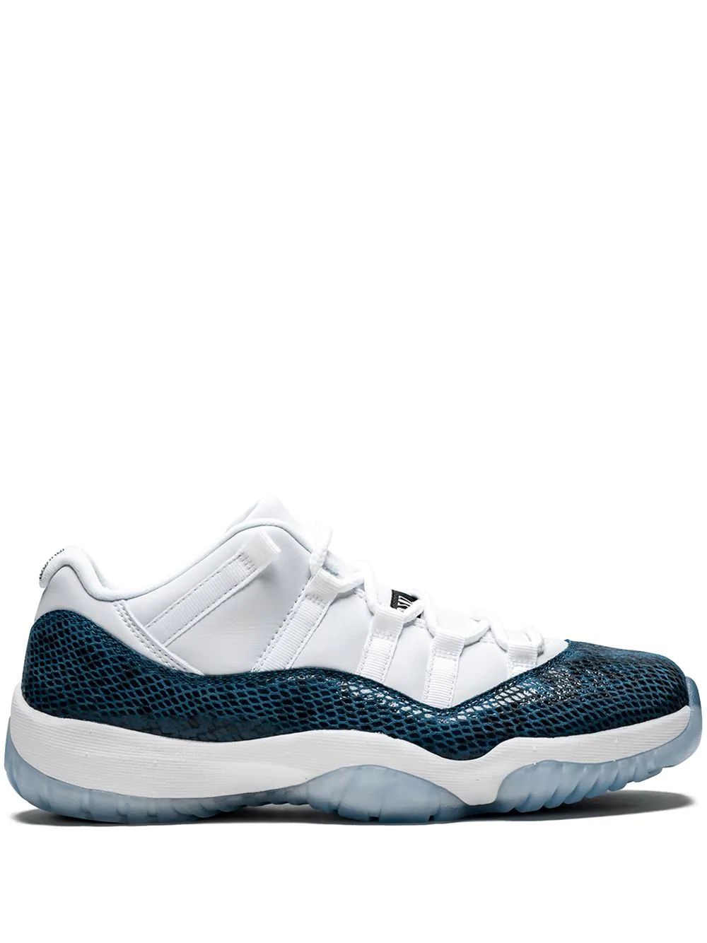 Nike Air Jordan 11 Retro Le Snakeskin Low Skor Herr Vita Blå | FSOPWL583