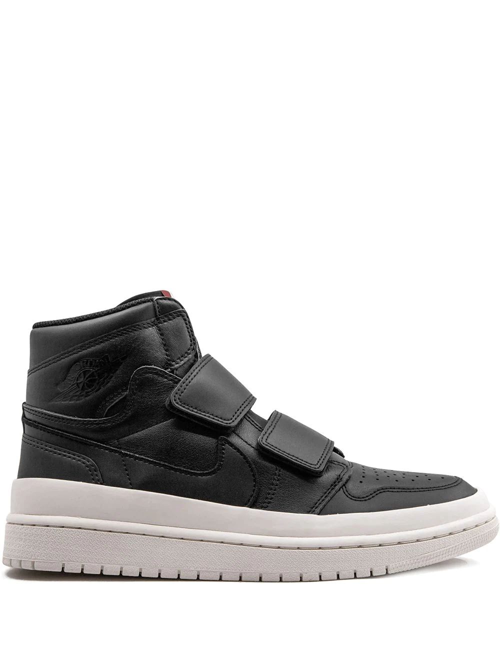 Nike Air Jordan 1 Double Rem High Skor Herr Svarta | KRFVHM754