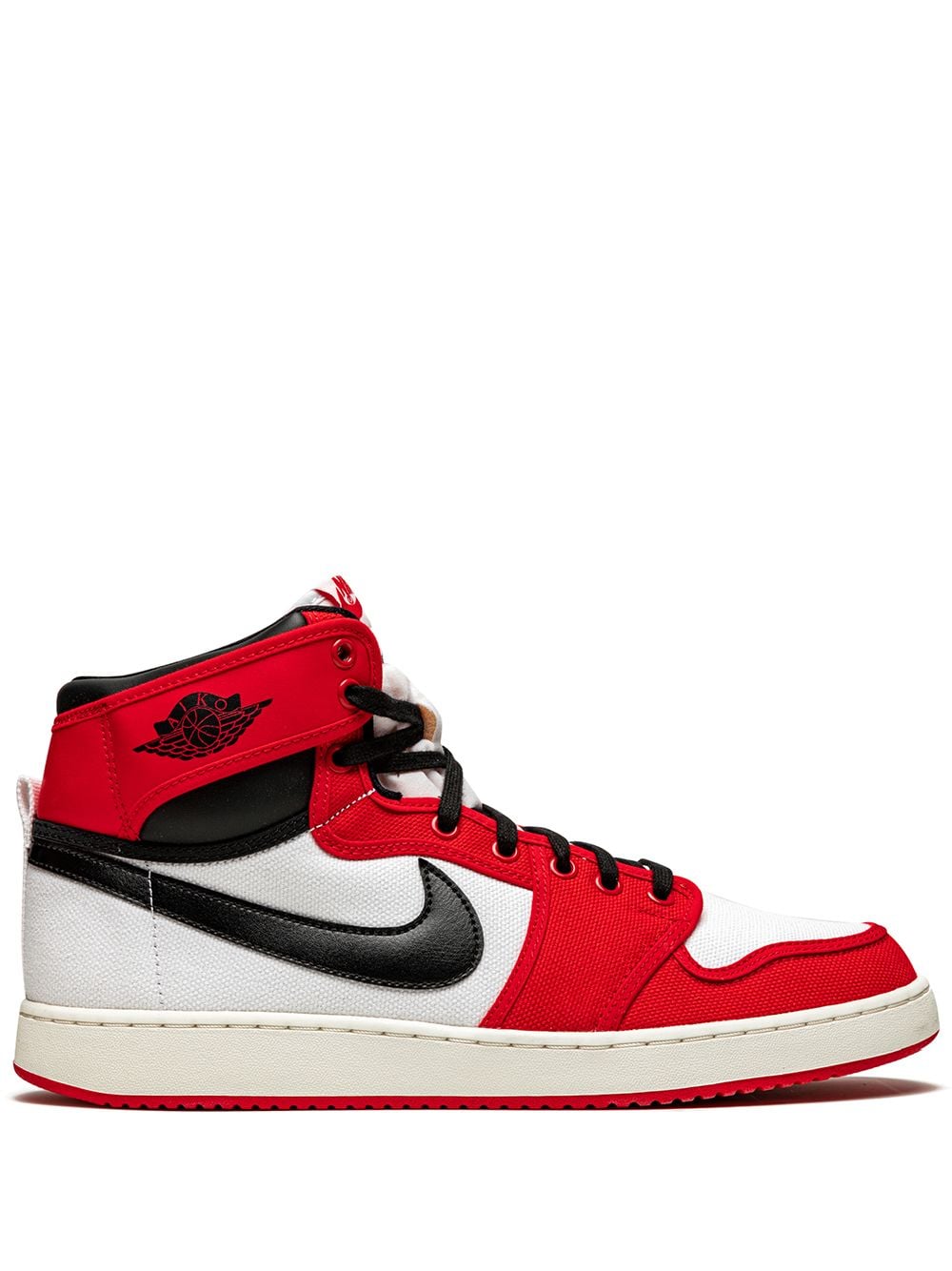 Nike Air Jordan 1 Ko High Skor Herr Vita Röda | VRGFDQ602