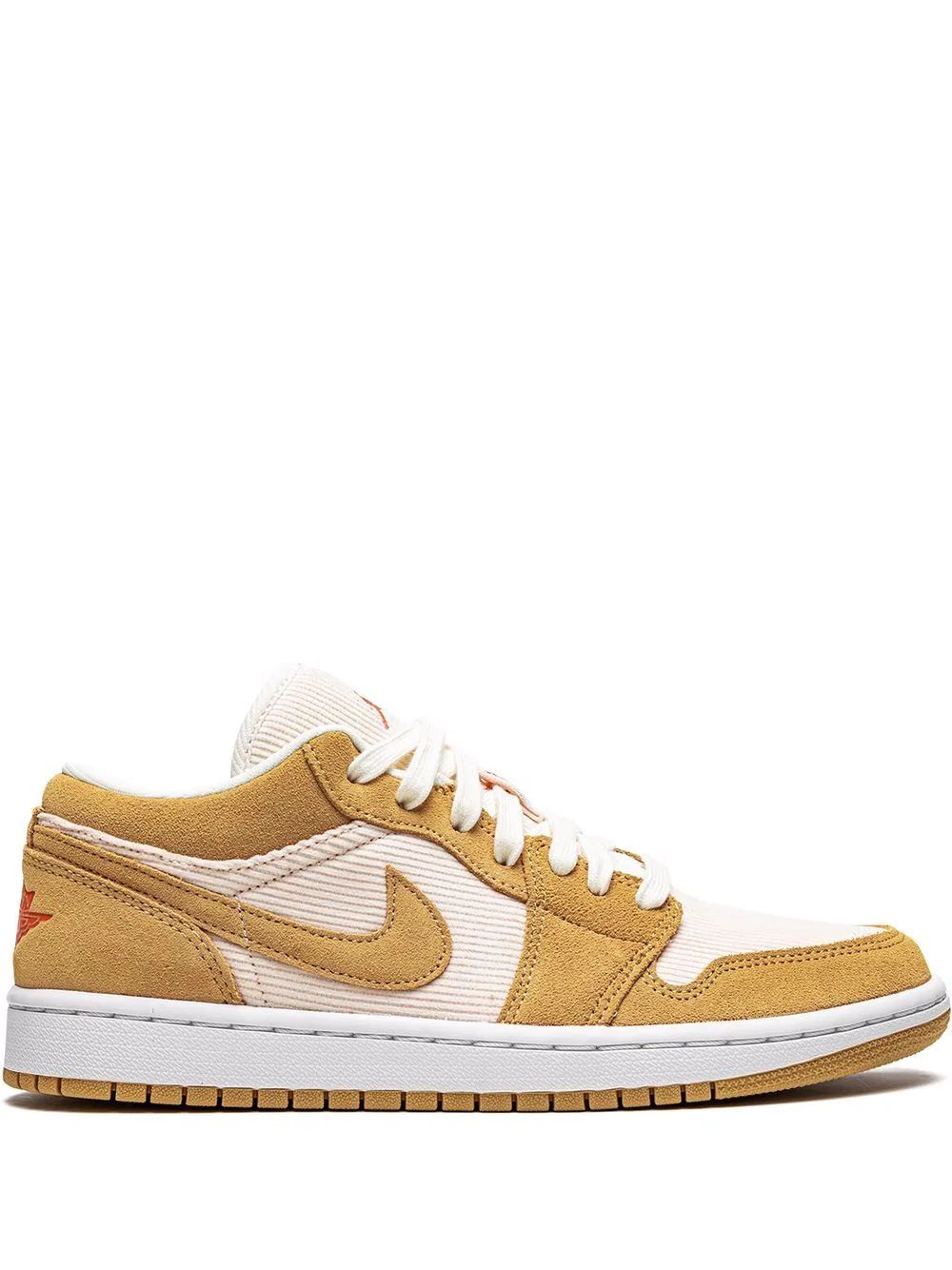 Nike Air Jordan 1 Low Skor Dam Orange Vita | IEZMFJ196