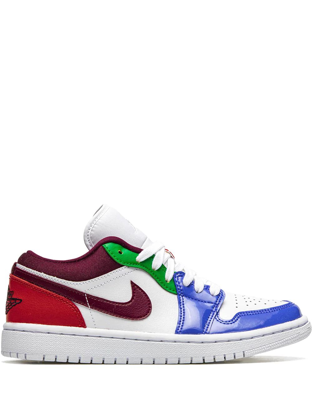 Nike Air Jordan 1 Low Skor Dam Vita Blå | KFISNB635
