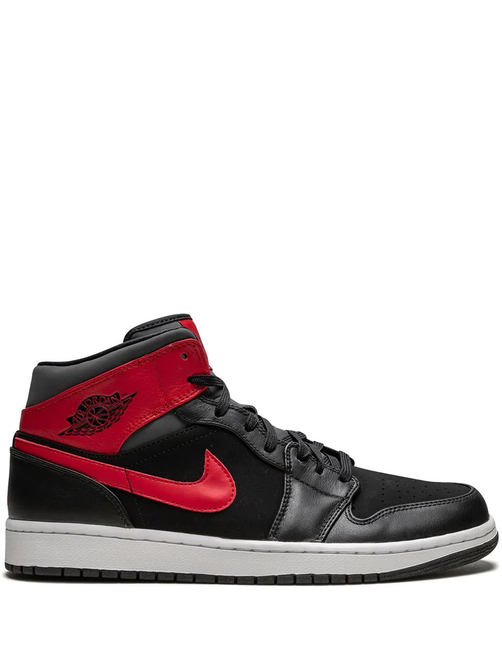 Nike Air Jordan 1 Mid "Gym Red" Skor Herr Svarta Röda | CNBEIO879