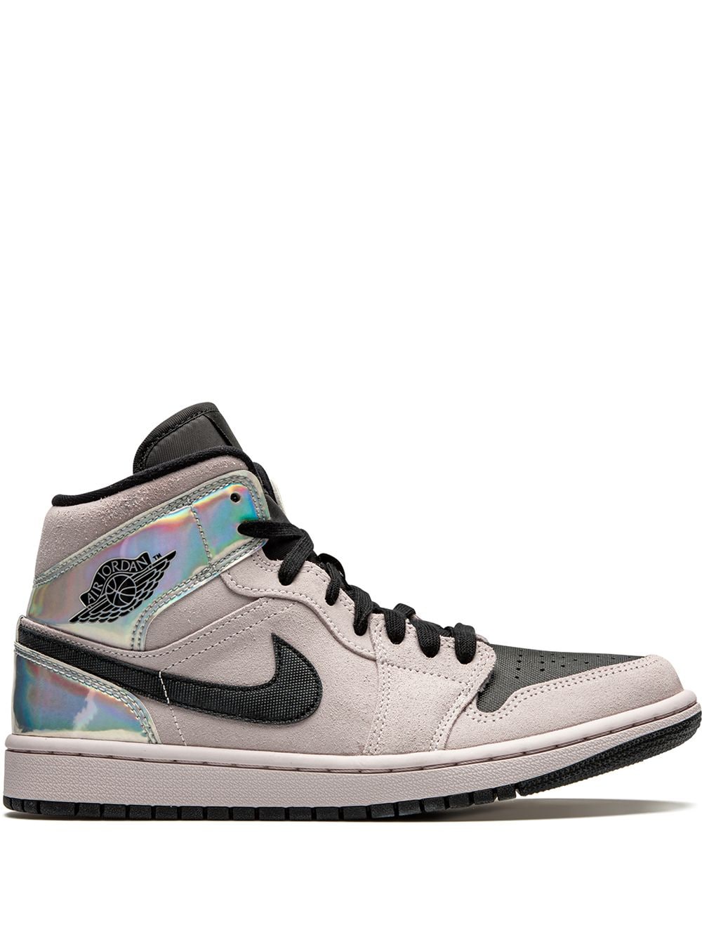 Nike Air Jordan 1 Mid Iridescent Skor Dam Grå | NJFBWA870