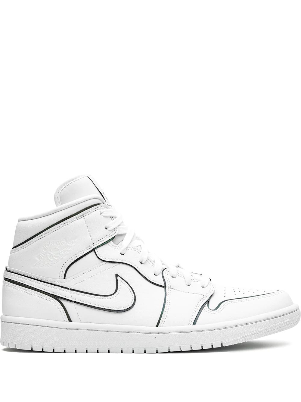 Nike Air Jordan 1 Mid Iridescent Outline Skor Dam Vita | WIJMYG801
