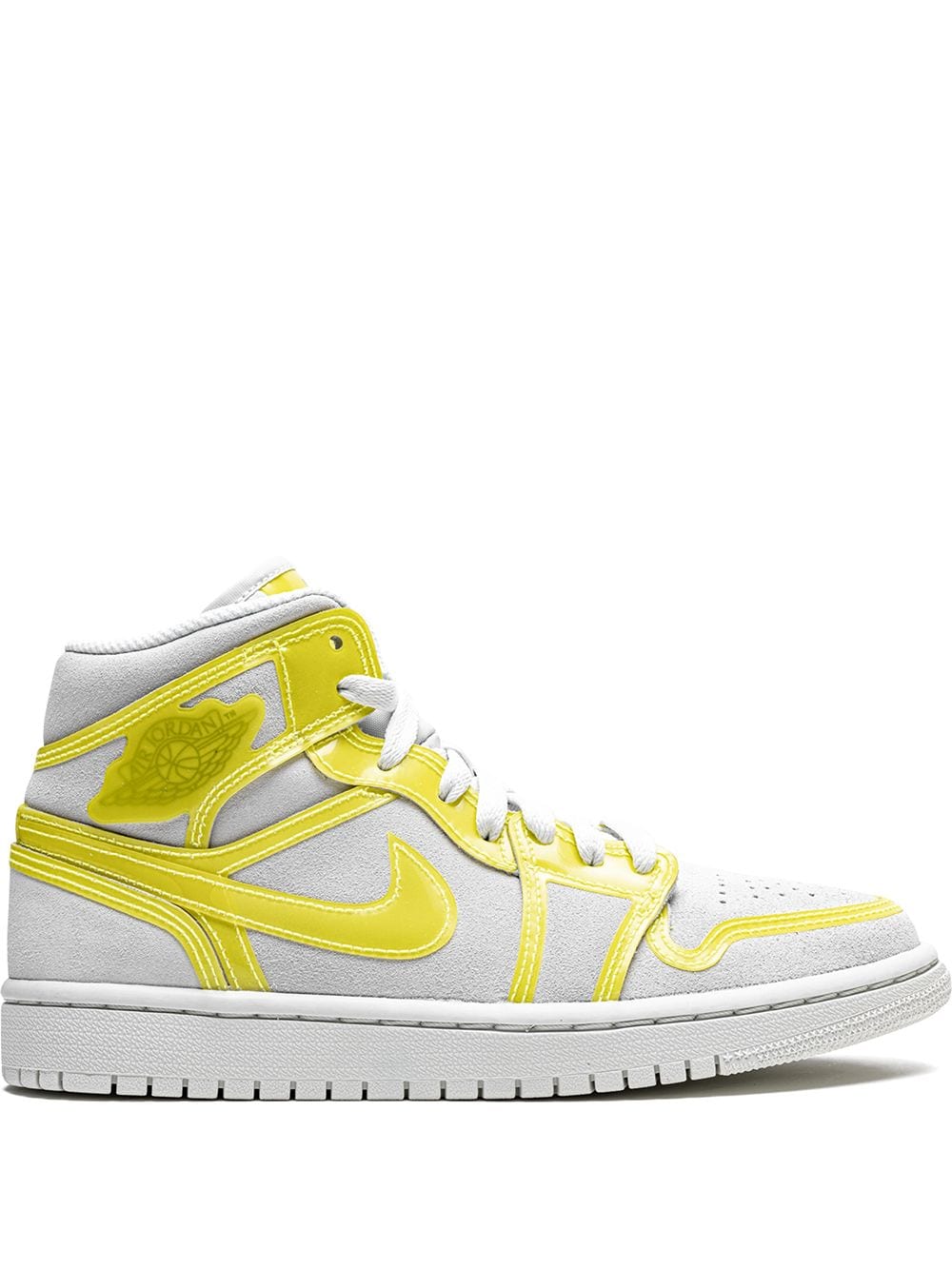 Nike Air Jordan 1 Mid Lx Skor Dam Vita Gula | VYROUN960