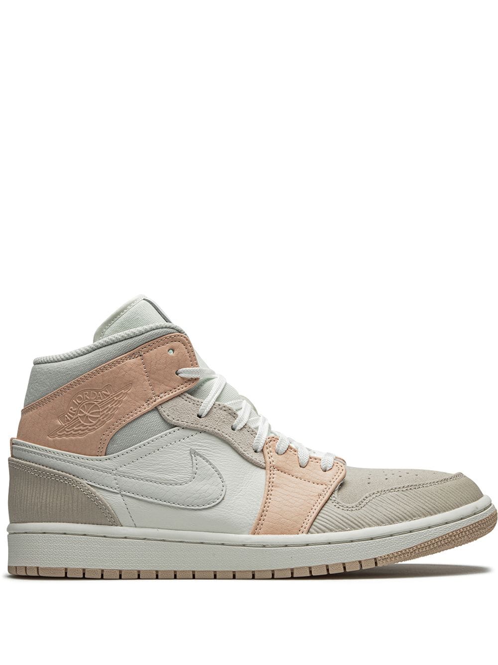 Nike Air Jordan 1 Mid Milan Skor Herr Vita Rosa | UGWDYE751
