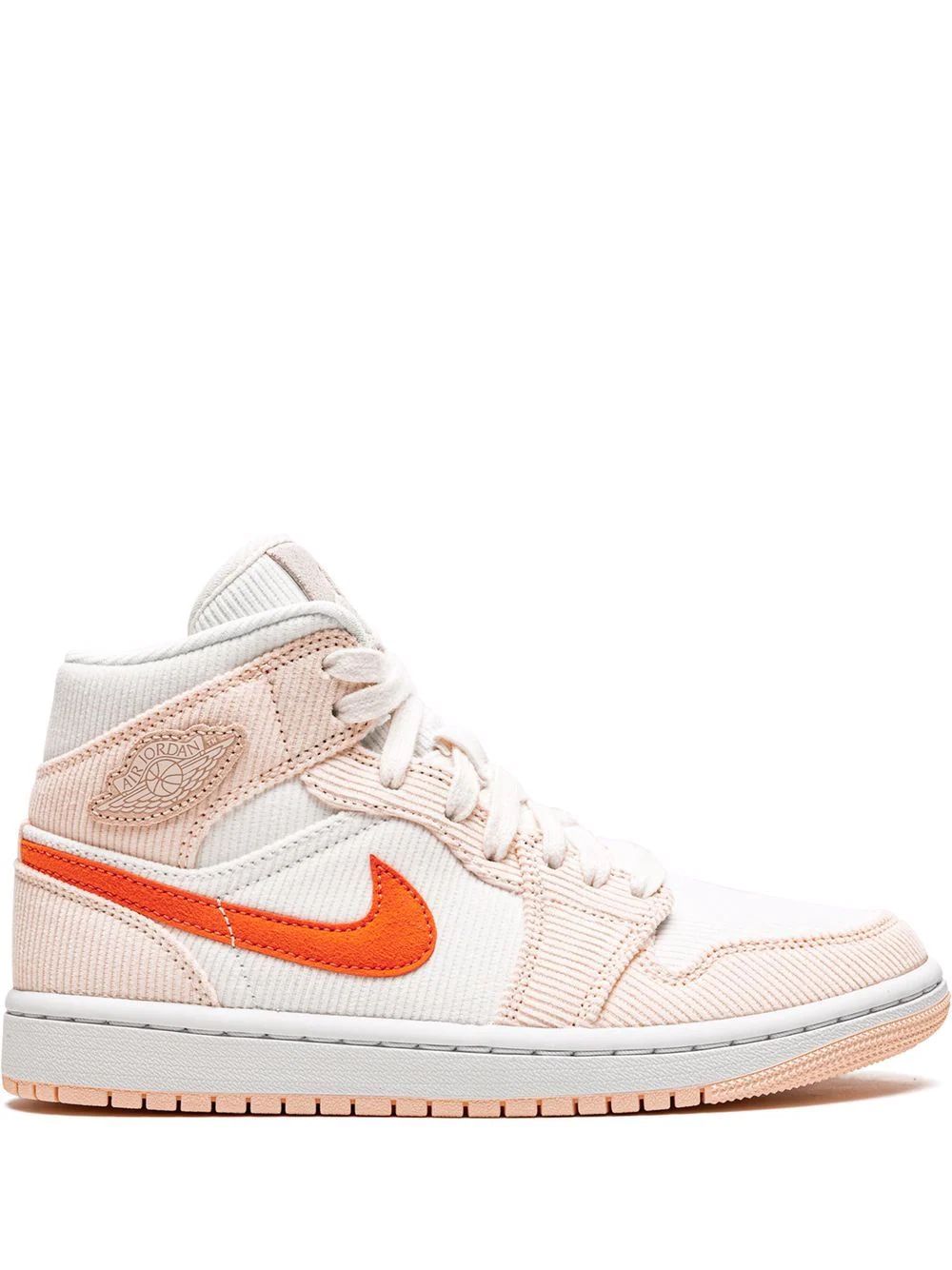 Nike Air Jordan 1 Mid Se "Corduroy" Skor Dam Orange Vita | AHIYWC612