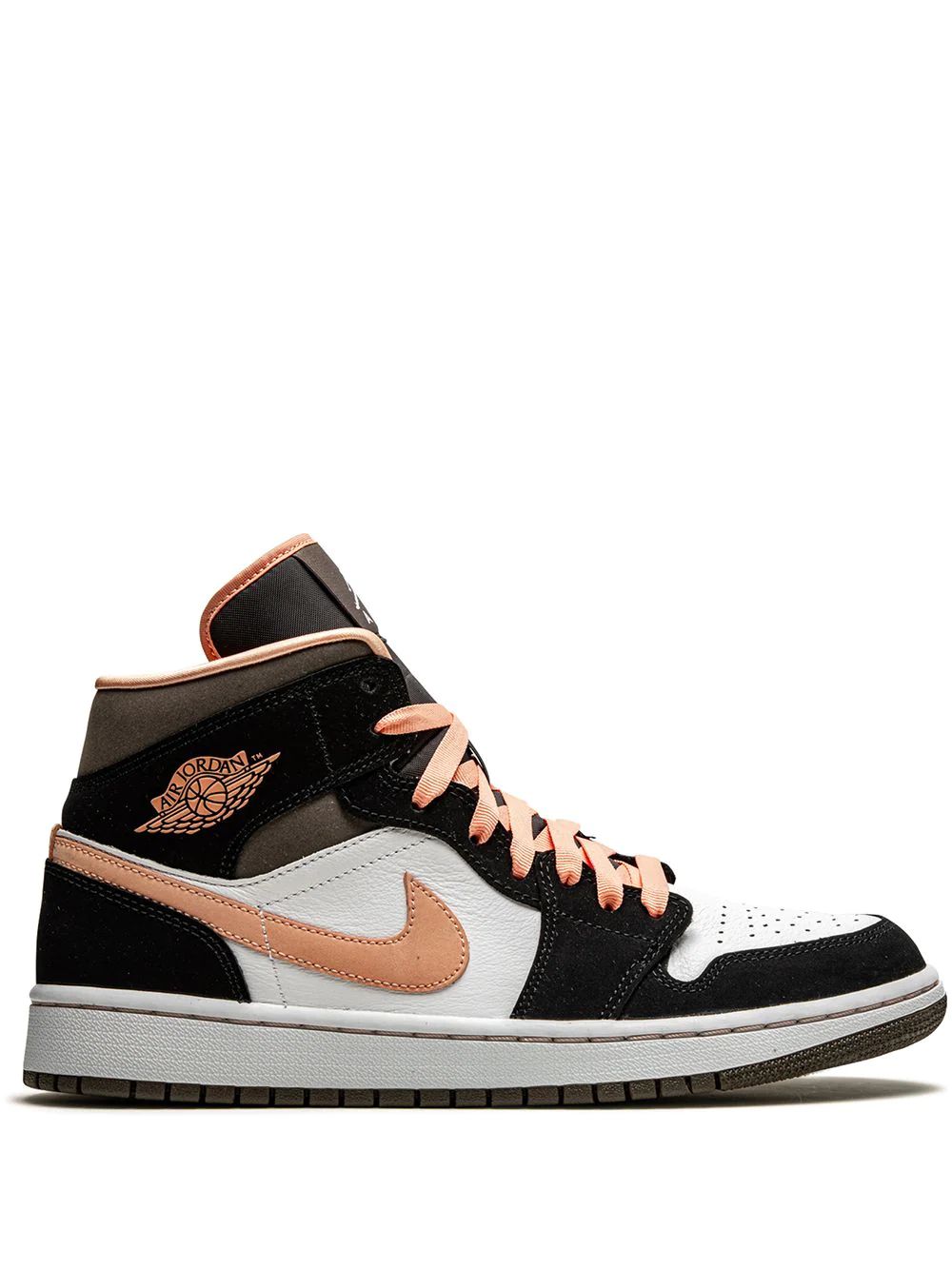 Nike Air Jordan 1 Mid Se Skor Dam Svarta Orange | OTLISJ834