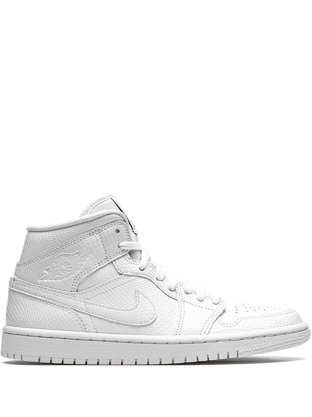 Nike Air Jordan 1 Mid Skor Dam Vita | BIWDUA459
