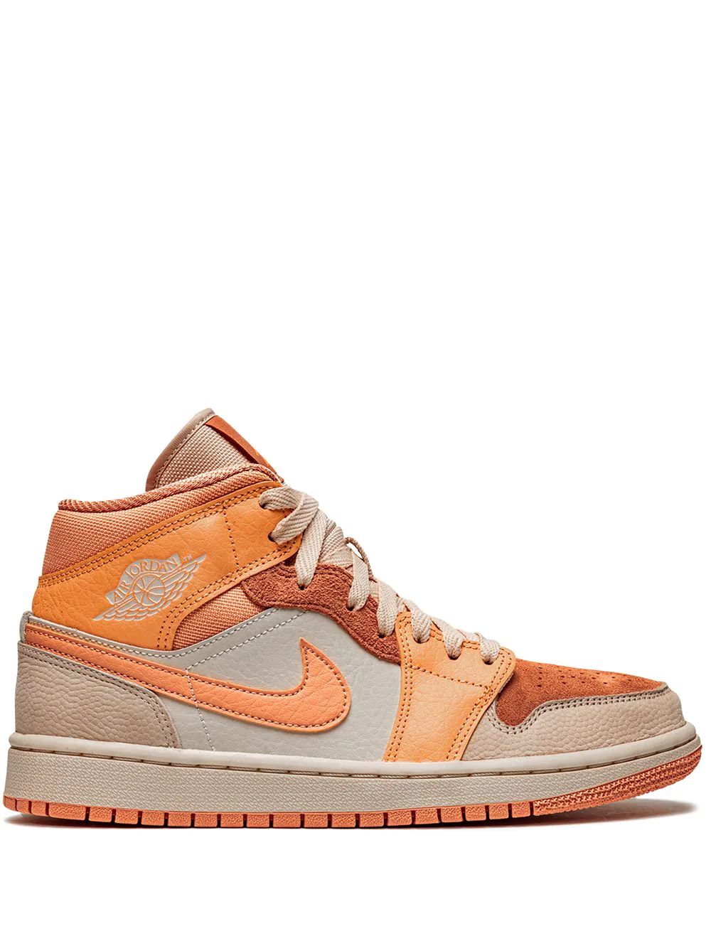 Nike Air Jordan 1 Mid Skor Dam Orange | KECOYG293
