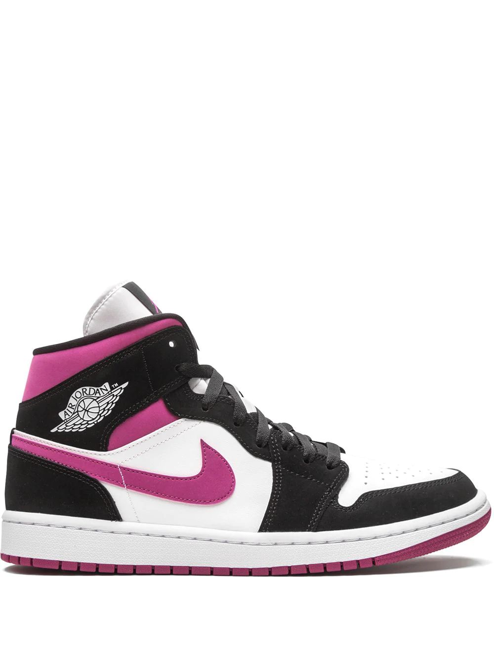 Nike Air Jordan 1 Mid Skor Dam Svarta Rosa | OHBVPX427