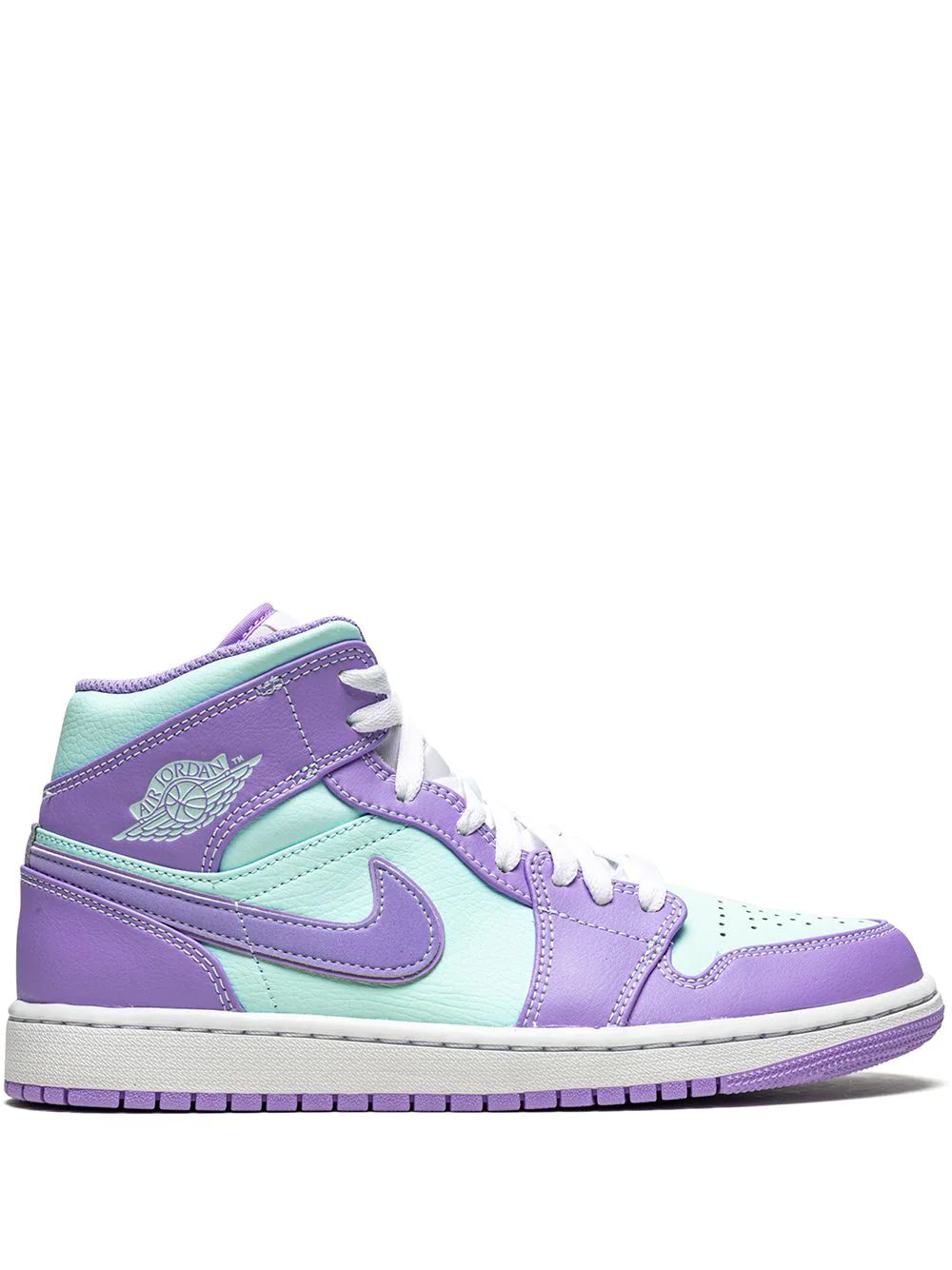 Nike Air Jordan 1 Mid Skor Herr Lila Blå | LOXKHS370