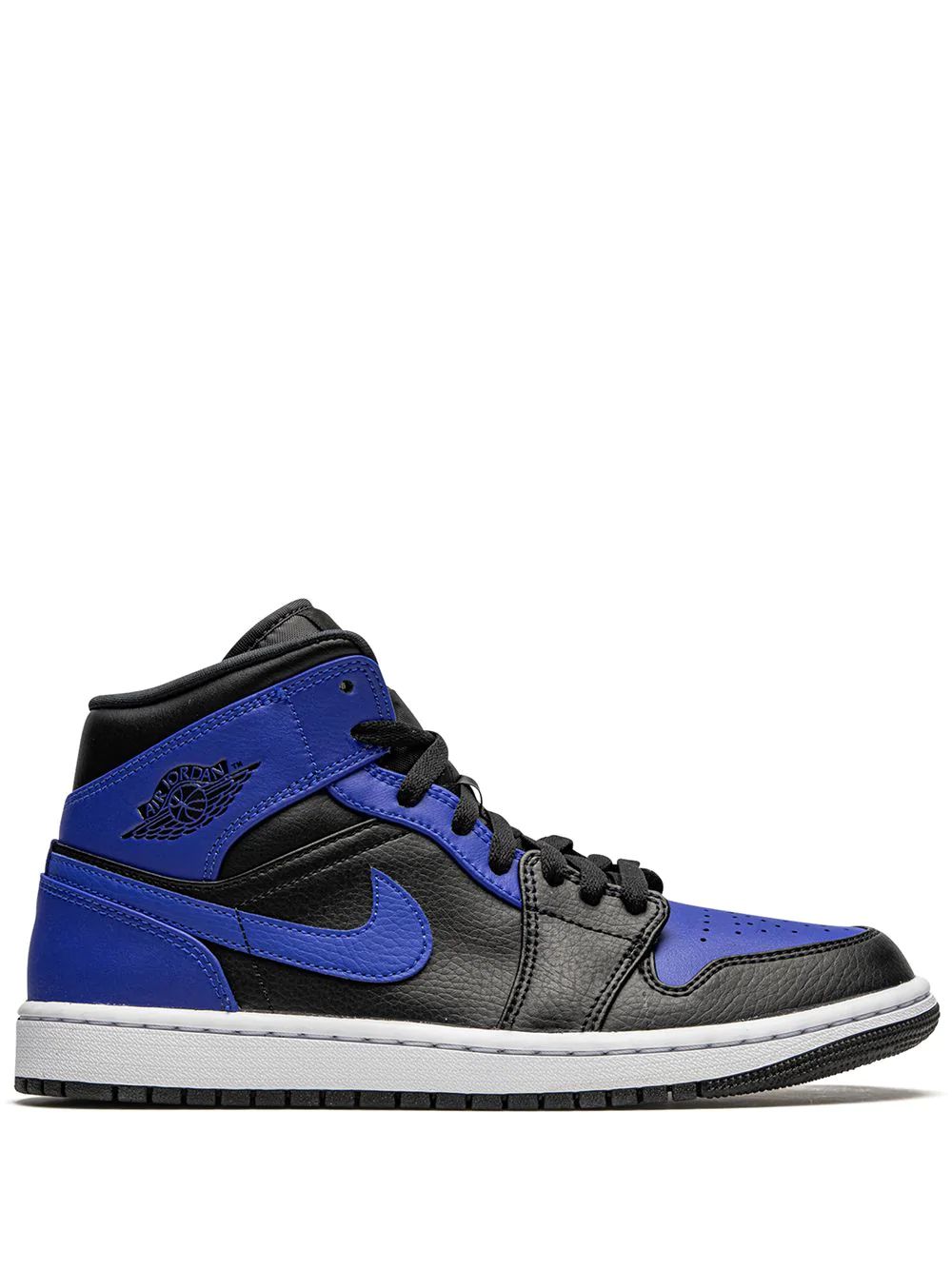 Nike Air Jordan 1 Mid Skor Herr Svarta Blå | ZMSCXI967
