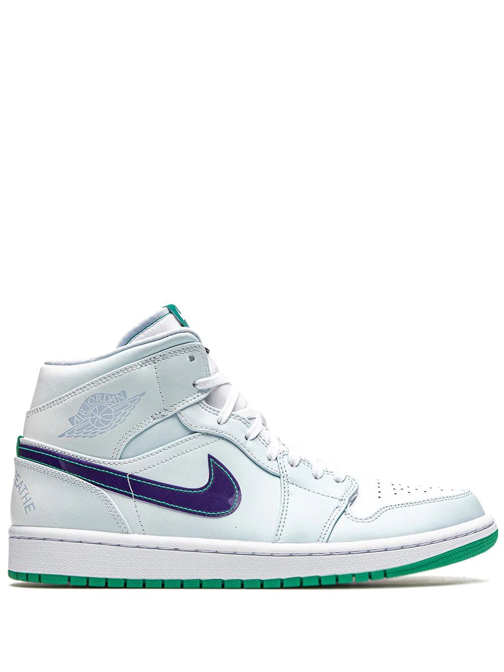 Nike Air Jordan 1 Nike Hoops-Luka Dončić Mid Skor Herr Vita Gröna | NDABXJ491