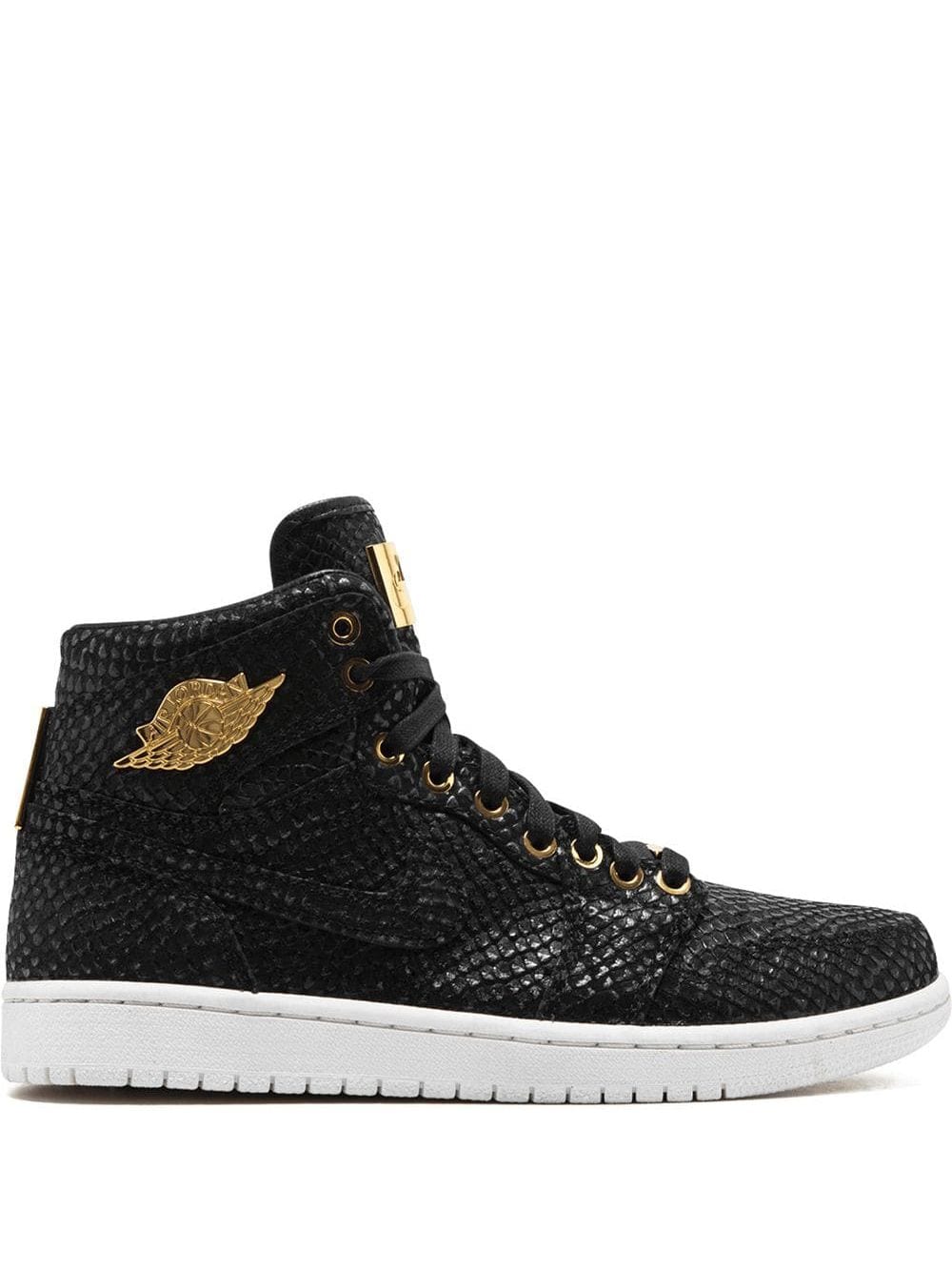 Nike Air Jordan 1 Pinnacle High Skor Herr Svarta | EJGWDM723