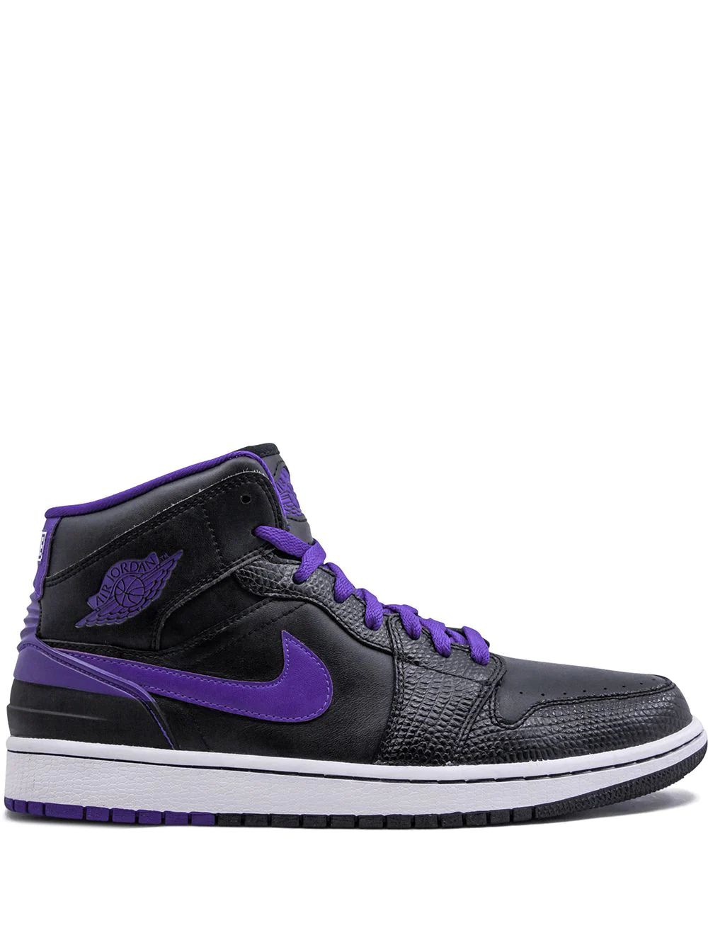 Nike Air Jordan 1 Retro 86 Mid Skor Herr Svarta Lila | MNFZAR370