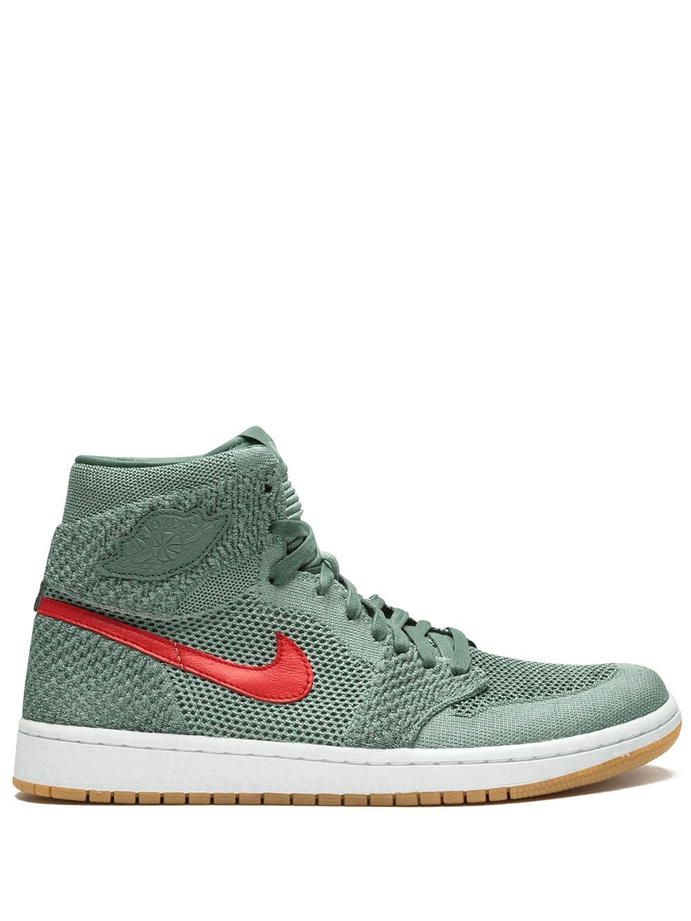Nike Air Jordan 1 Retro Flyknit High Skor Herr Gröna | QTDOBI870