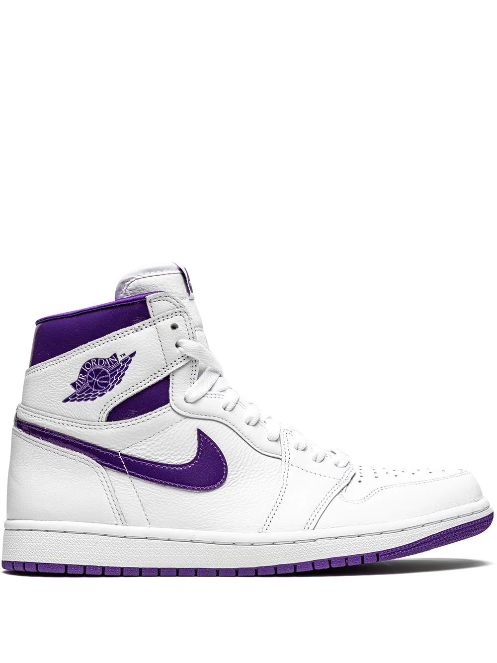 Nike Air Jordan 1 Retro High Skor Dam Vita Lila | YLIHRZ649