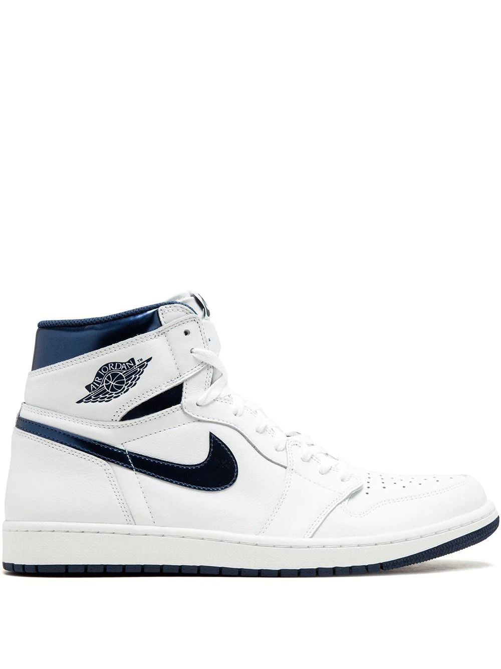 Nike Air Jordan 1 Retro Low Skor Herr Vita Blå | GIOFPN107