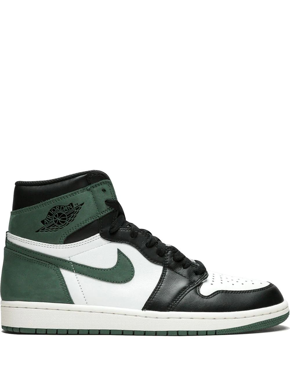 Nike Air Jordan 1 Retro Og High Skor Dam Svarta Gröna | IJDQBZ831