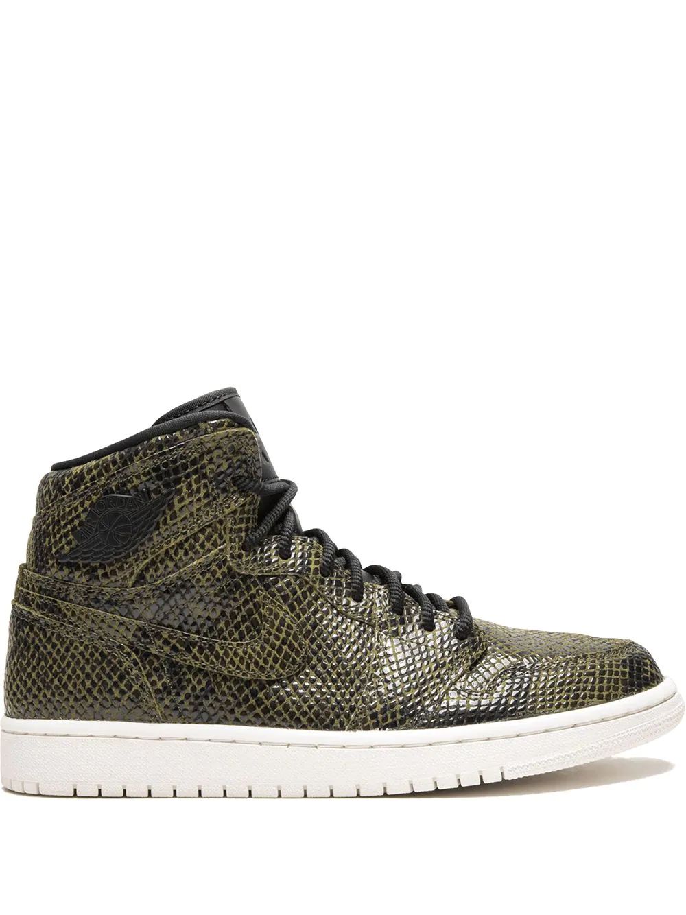 Nike Air Jordan 1 Retro Snakeskin High Skor Dam Olivgröna | ZFSUGW483