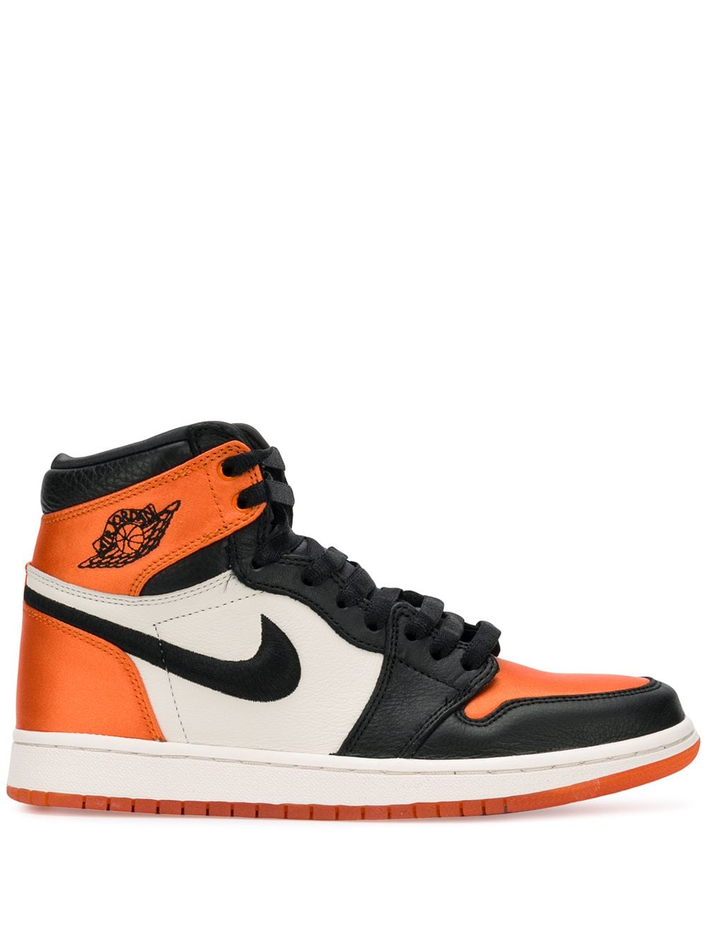 Nike Air Jordan 1 Satin Shattered Backboard High Skor Dam Orange Svarta | ARNFDH987