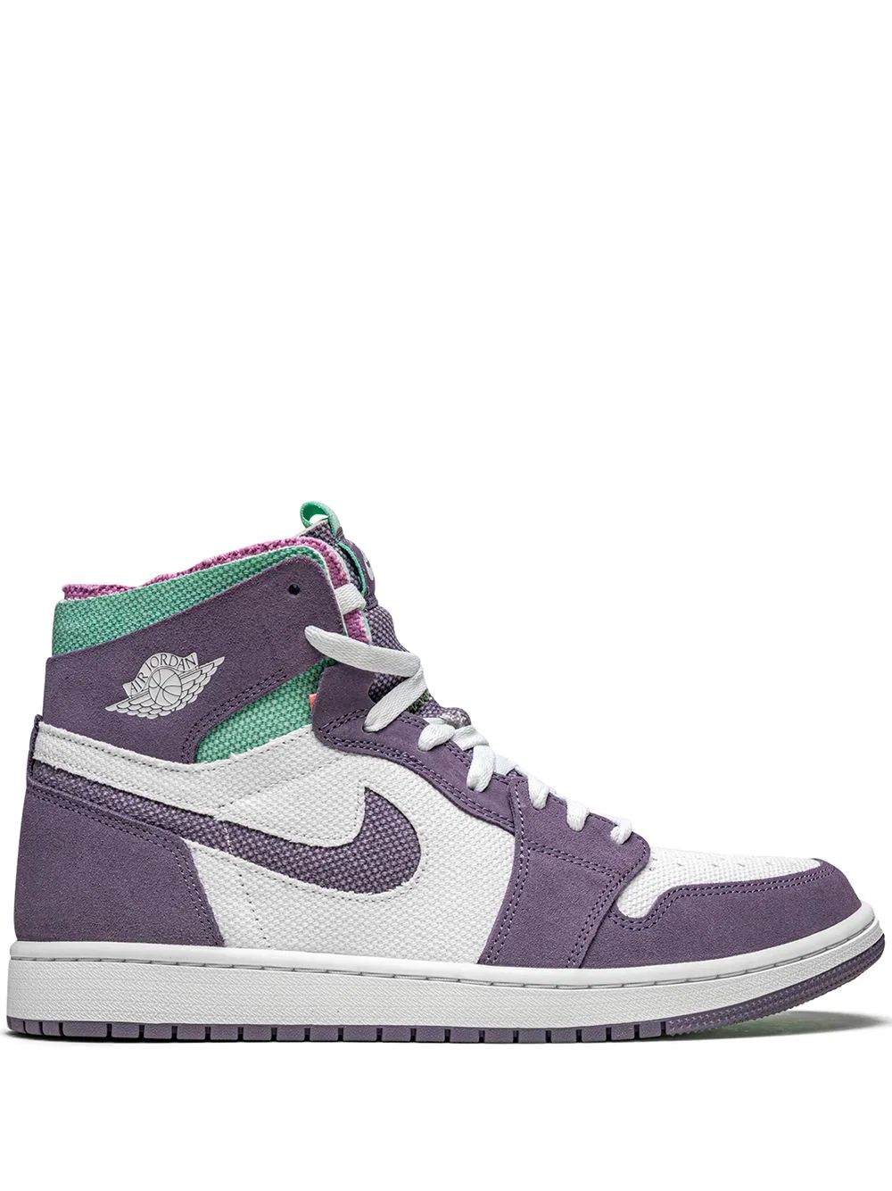 Nike Air Jordan 1 Zoom Air Cmft High Skor Herr Vita Lila | KEZIJH609