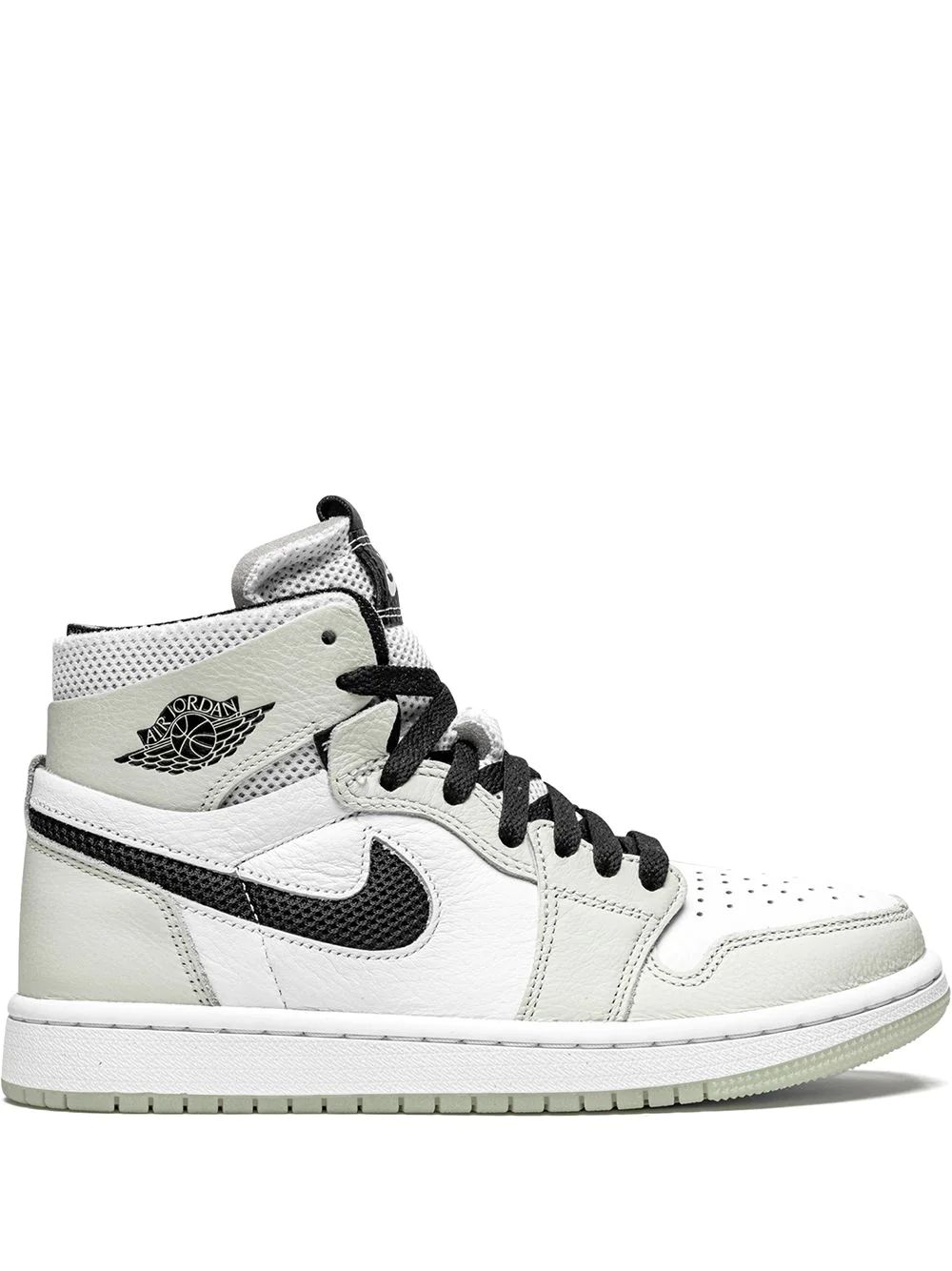 Nike Air Jordan 1 Zoom Bekvämlighet High Skor Dam Grå Vita | NXZRBV823