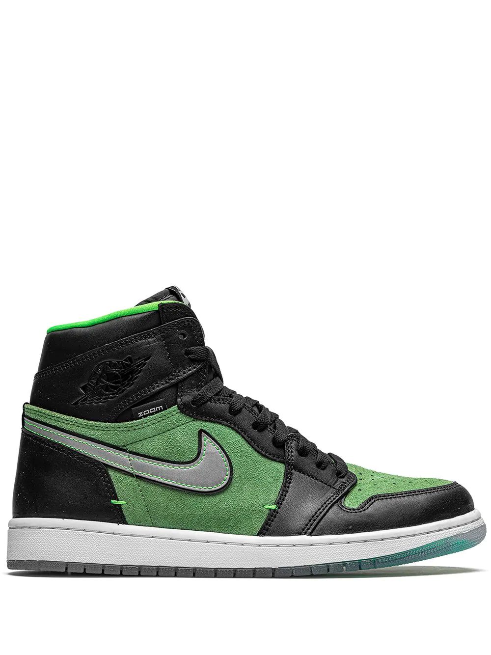 Nike Air Jordan 1 Zoom High Skor Herr Svarta Gröna | DGAQEB489