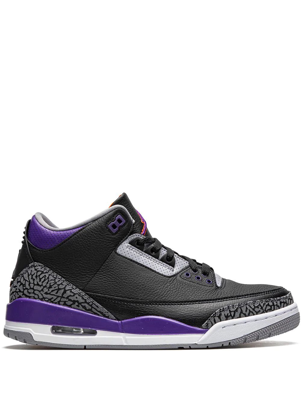 Nike Air Jordan 3 Court Purple High Skor Herr Svarta Lila | ZKOEIR267