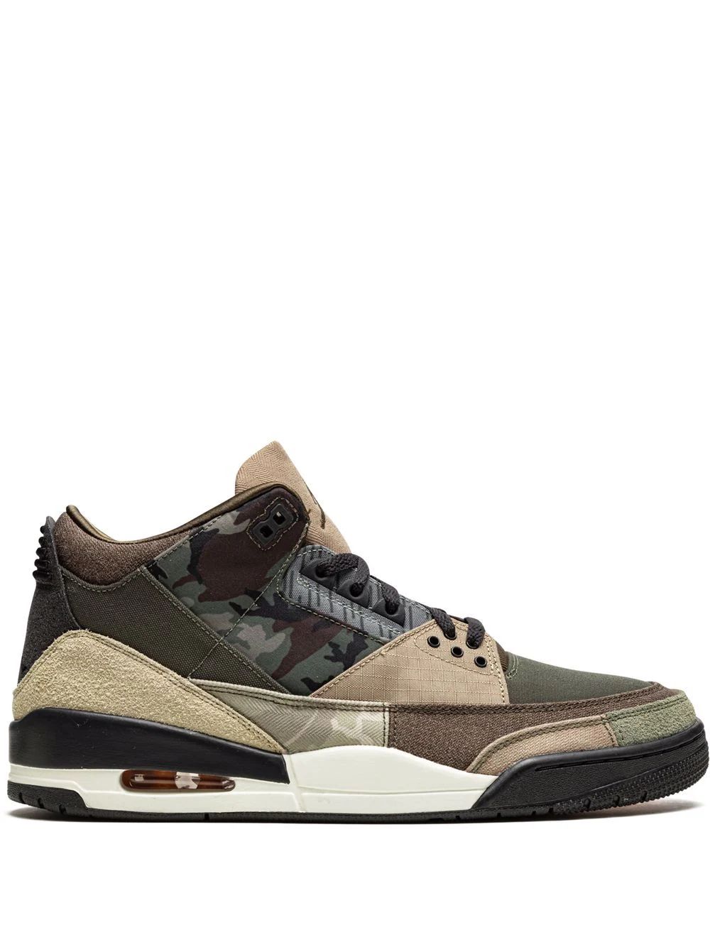 Nike Air Jordan 3 Patchwork High Skor Herr Bruna Gröna | XWNTCE504