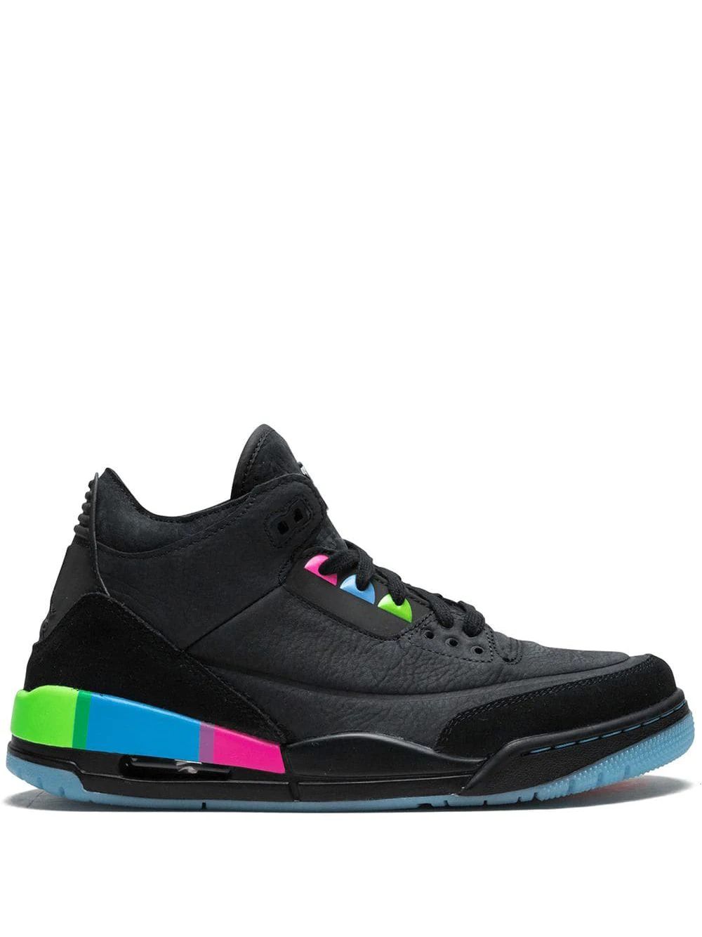 Nike Air Jordan 3 Retro Quai 54 High Skor Dam Svarta | KXWBJY243