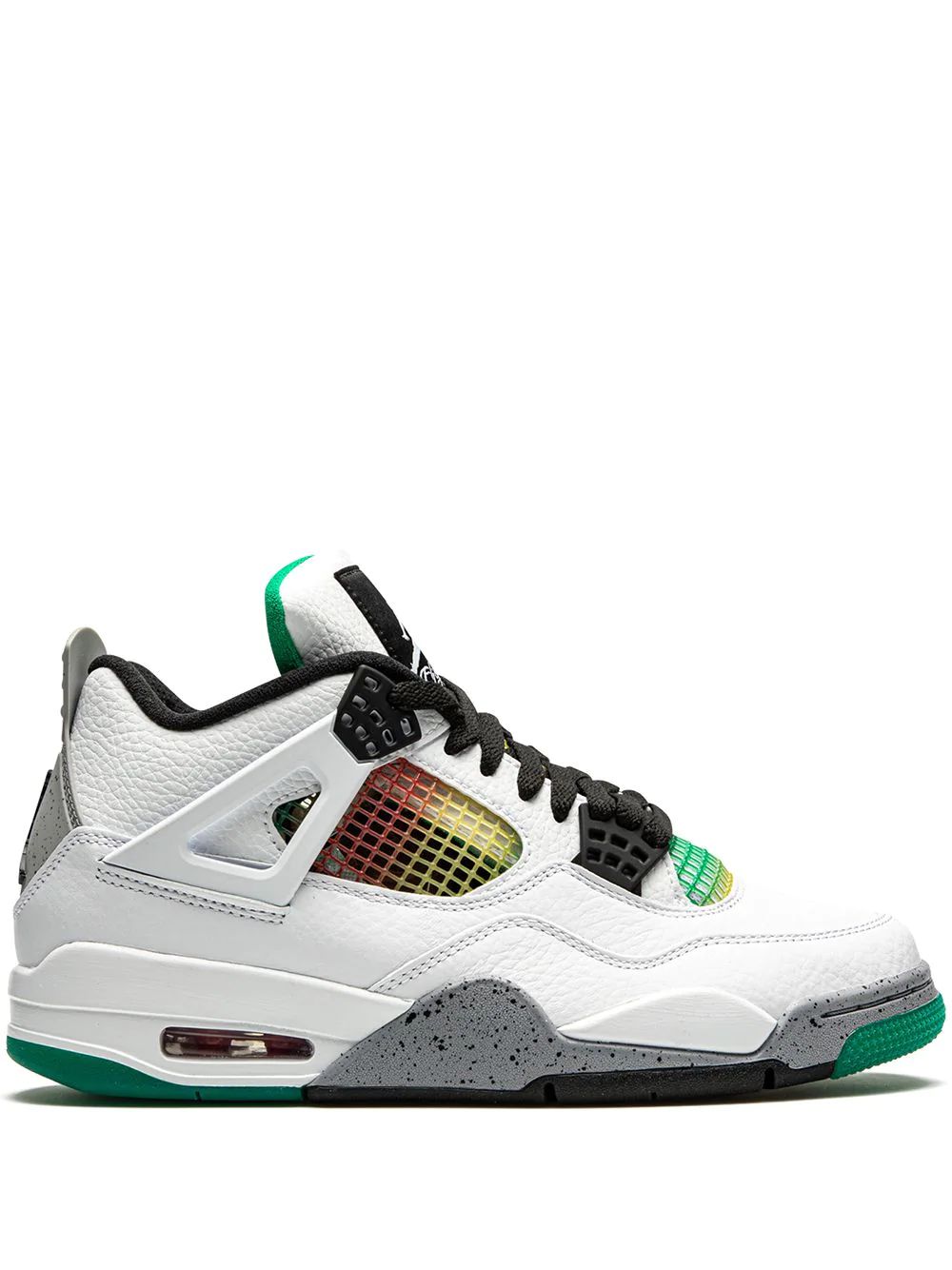 Nike Air Jordan 4 Retro Rasta High Skor Dam Vita Gröna | KLYWAQ927