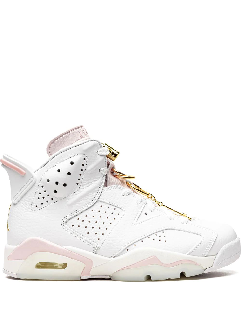 Nike Air Jordan 6 Gold Hoops High Skor Dam Vita | CLMPQT594