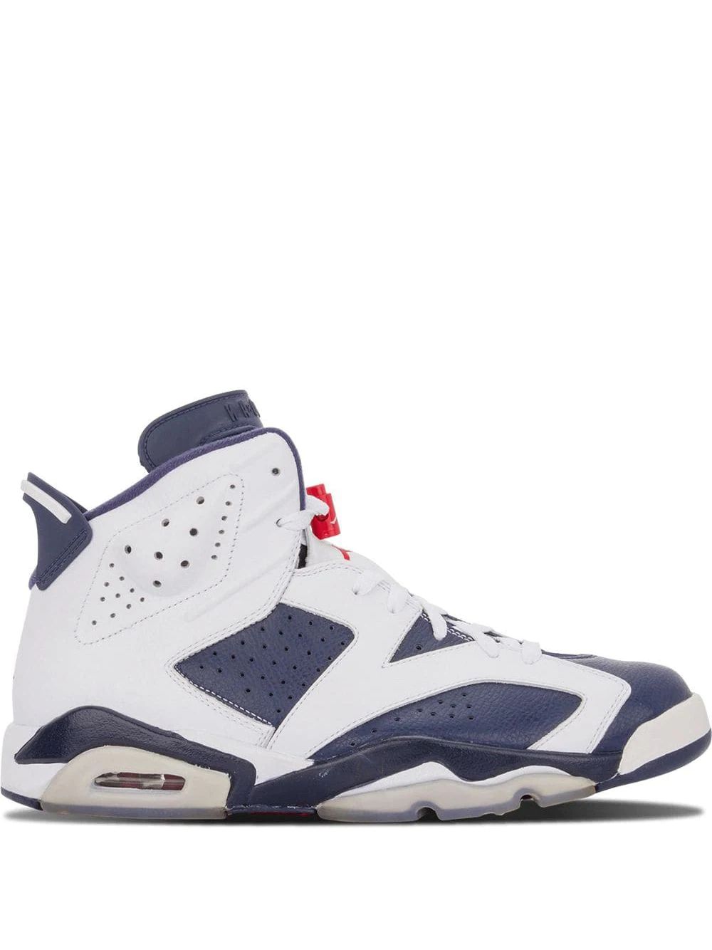 Nike Air Jordan 6 Retro "Olympic" High Skor Herr Vita Blå | SYRFDZ905