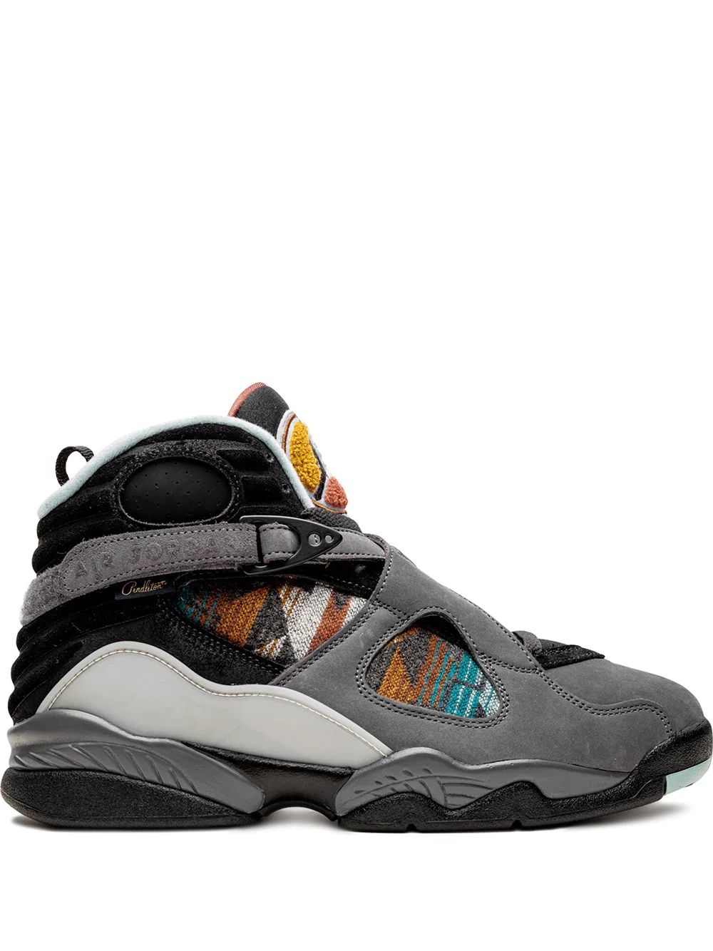 Nike Air Jordan 8 N7 High Skor Herr Svarta Grå | USMKAN741