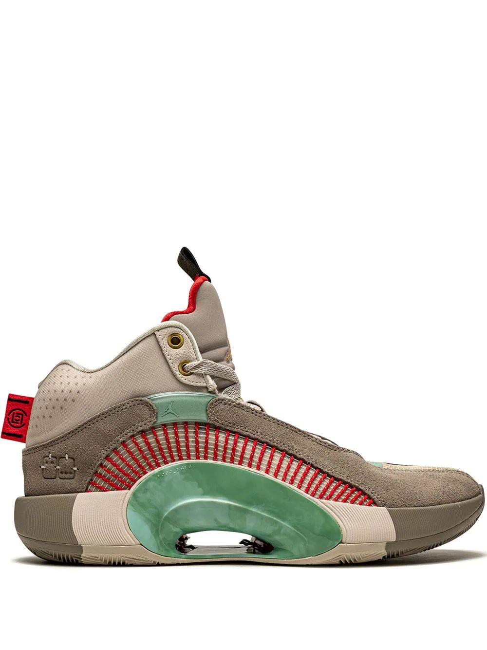 Nike Air Jordan X Clot 35 "Warrior Jade" High Skor Herr Bruna | NZOAQJ571