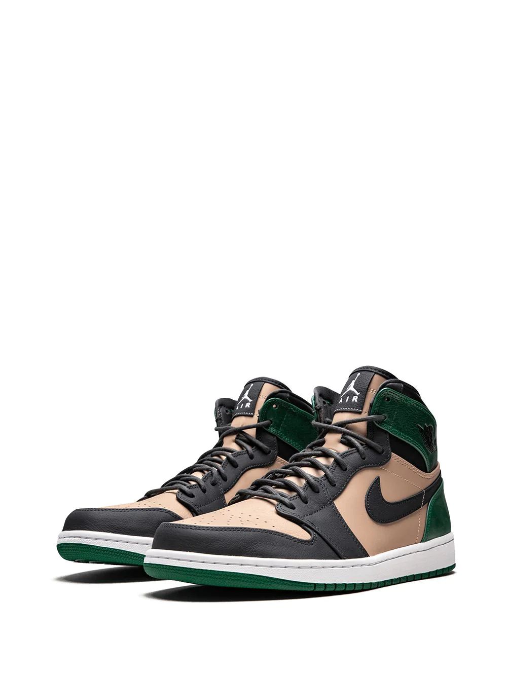 Nike Air Jordan 1 Ret Prem Bio High Skor Dam Beige Svarta Gröna | APXKQO284